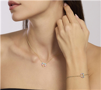Collana Mabina Donna HAPPY LOVE in Argento Zirconia 553682 - 553682